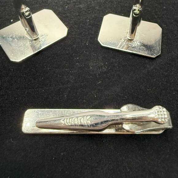 Vintage Tie Clip and Cufflinks by Swank - Picture 3 of 3